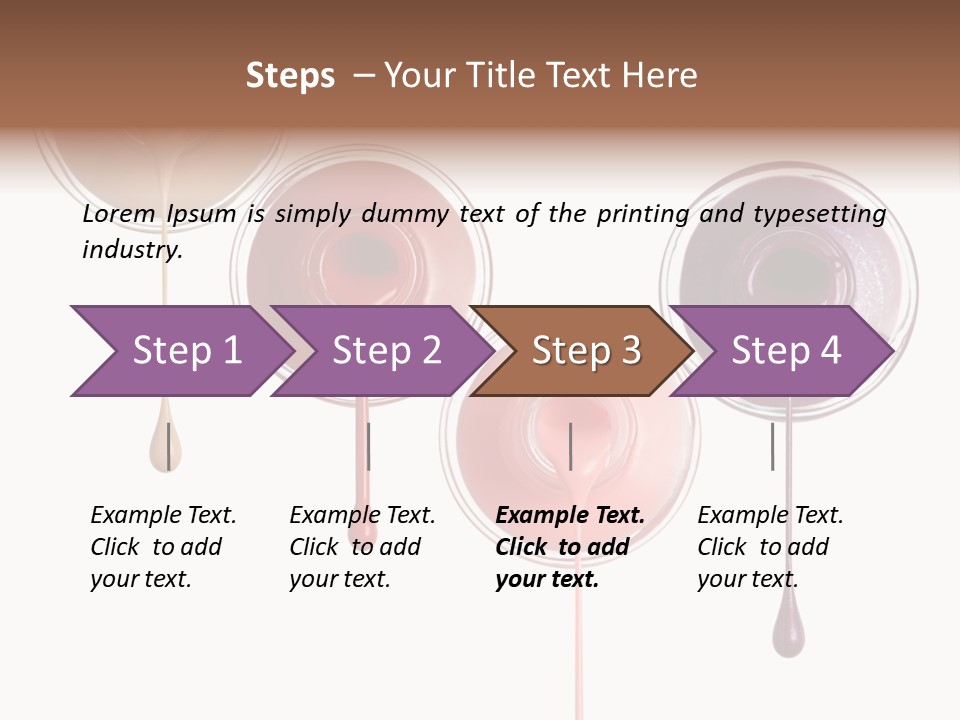 Leaking Purple Shine PowerPoint Template