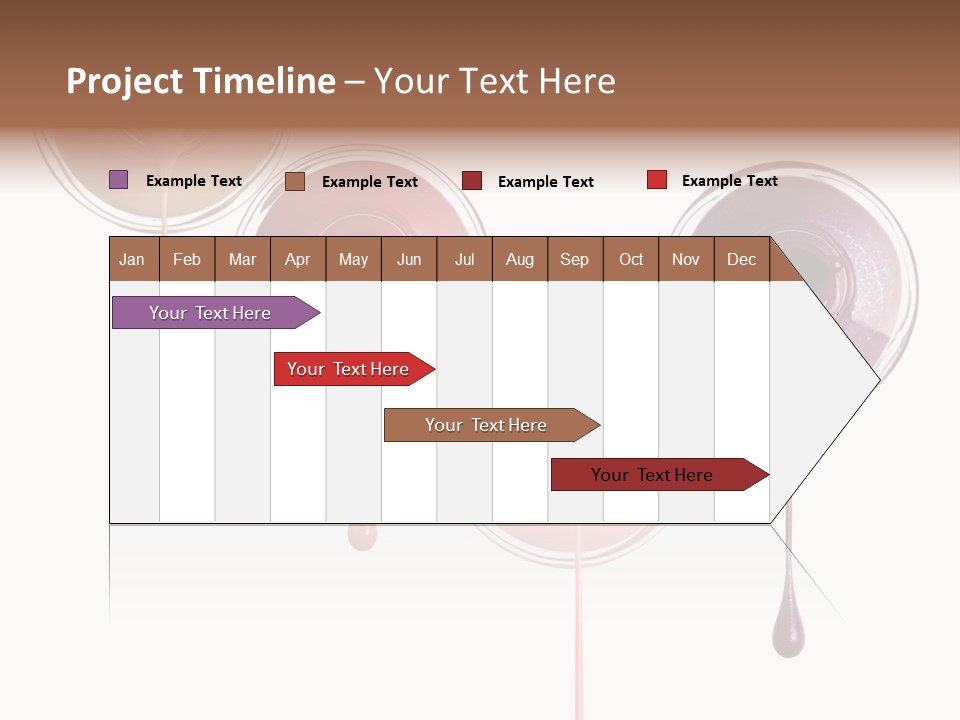 Leaking Purple Shine PowerPoint Template