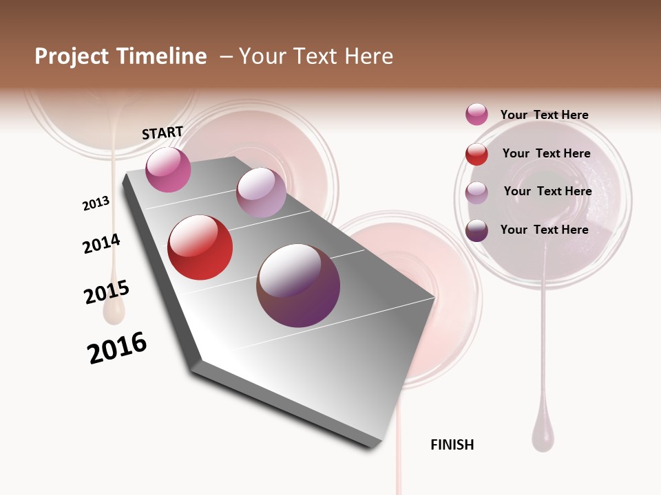 Leaking Purple Shine PowerPoint Template