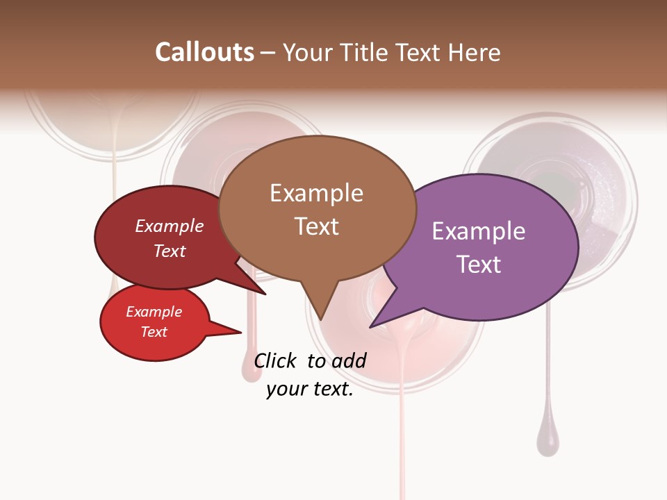 Leaking Purple Shine PowerPoint Template