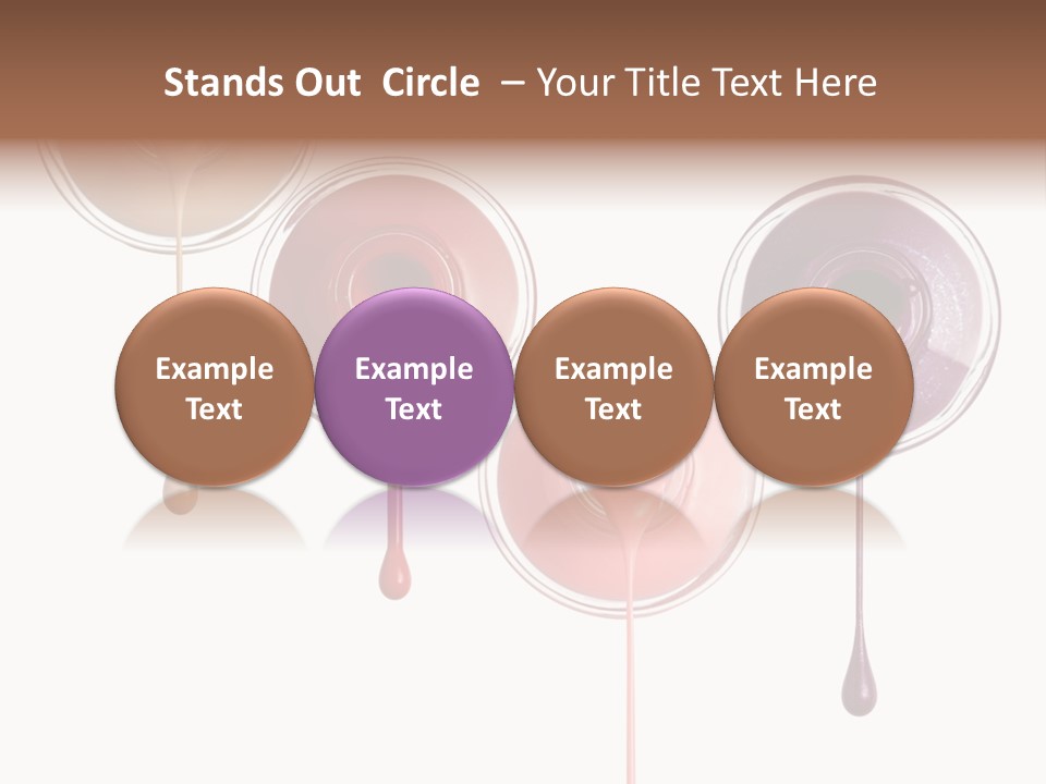 Leaking Purple Shine PowerPoint Template