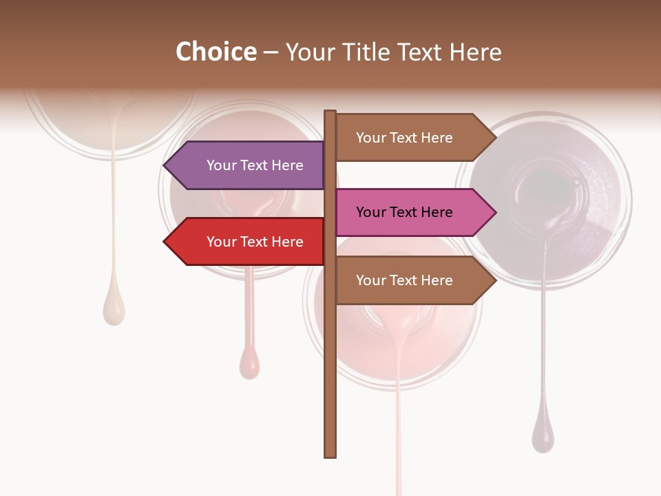 Leaking Purple Shine PowerPoint Template