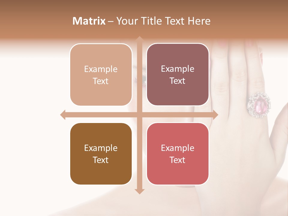 Silver Girl Horizontal PowerPoint Template