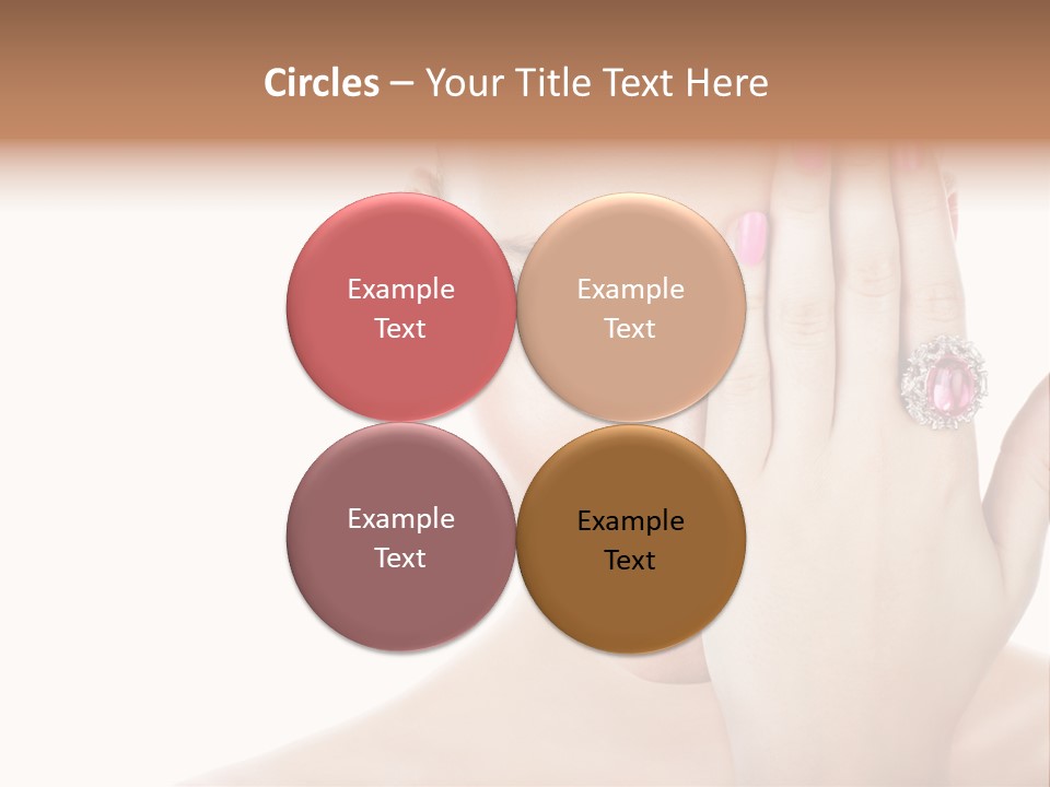 Silver Girl Horizontal PowerPoint Template