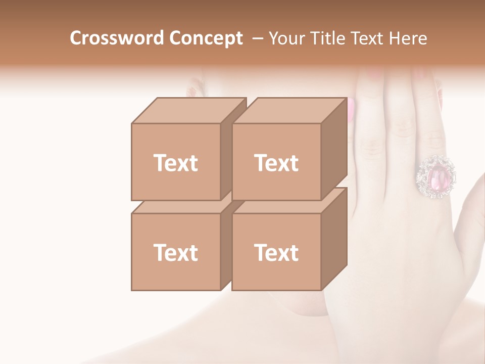 Silver Girl Horizontal PowerPoint Template