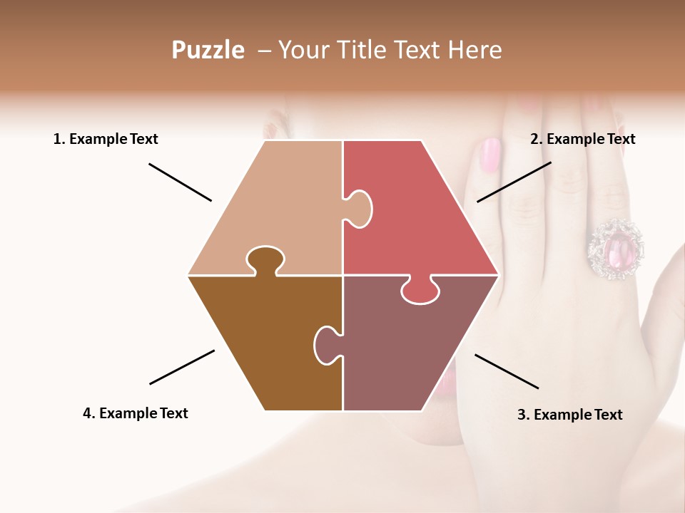 Silver Girl Horizontal PowerPoint Template