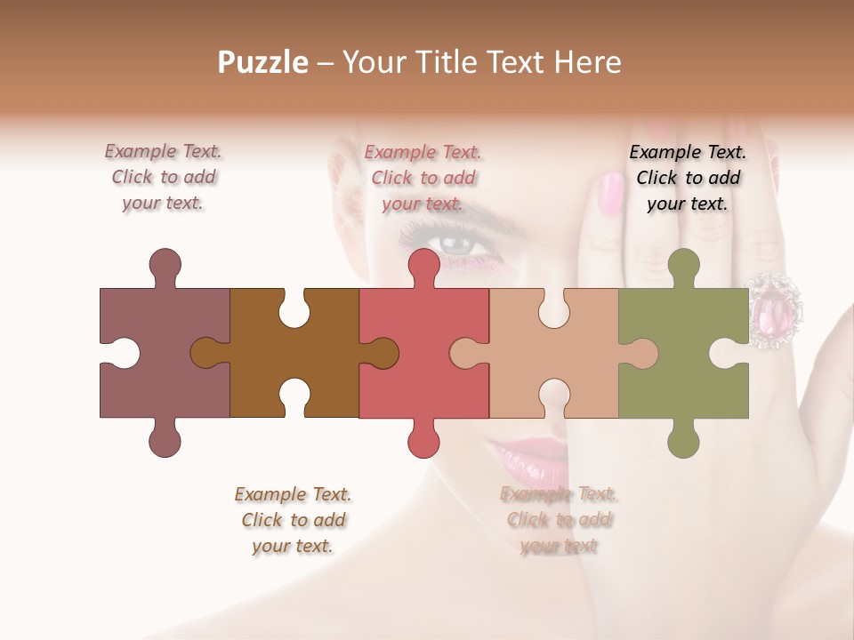 Silver Girl Horizontal PowerPoint Template