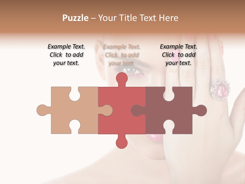 Silver Girl Horizontal PowerPoint Template