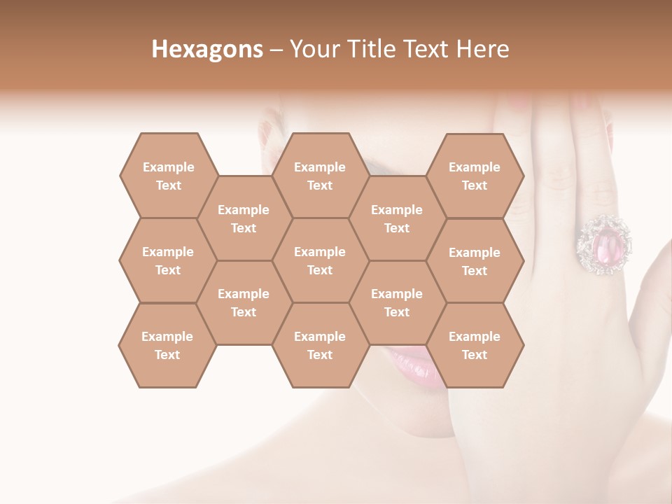 Silver Girl Horizontal PowerPoint Template