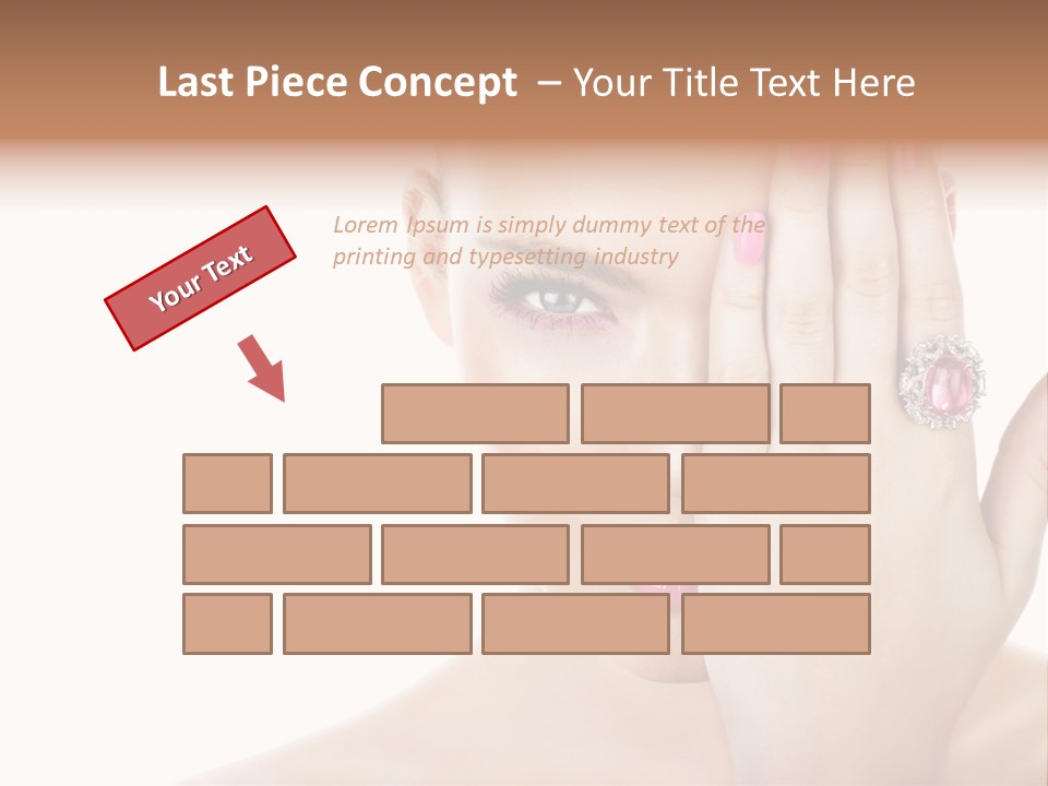 Silver Girl Horizontal PowerPoint Template