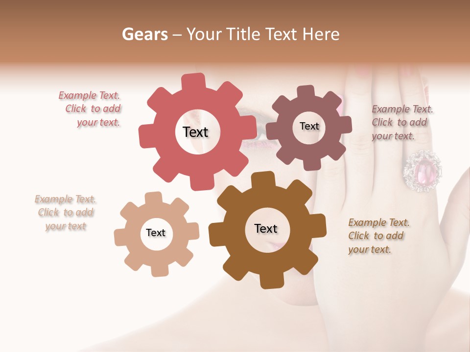 Silver Girl Horizontal PowerPoint Template