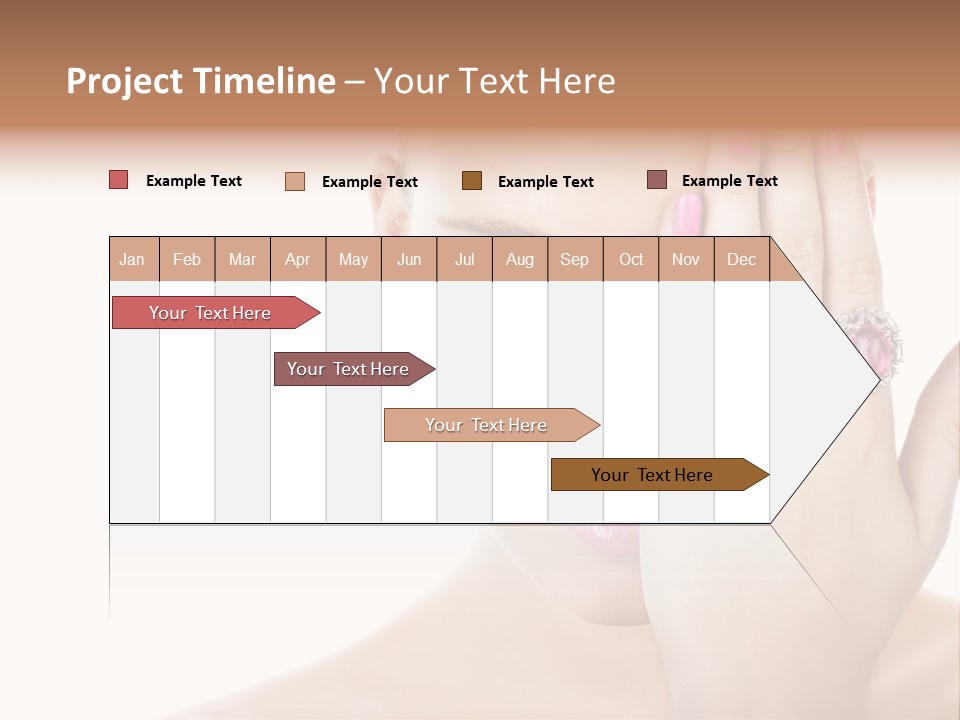 Silver Girl Horizontal PowerPoint Template