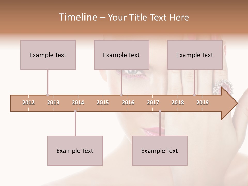 Silver Girl Horizontal PowerPoint Template