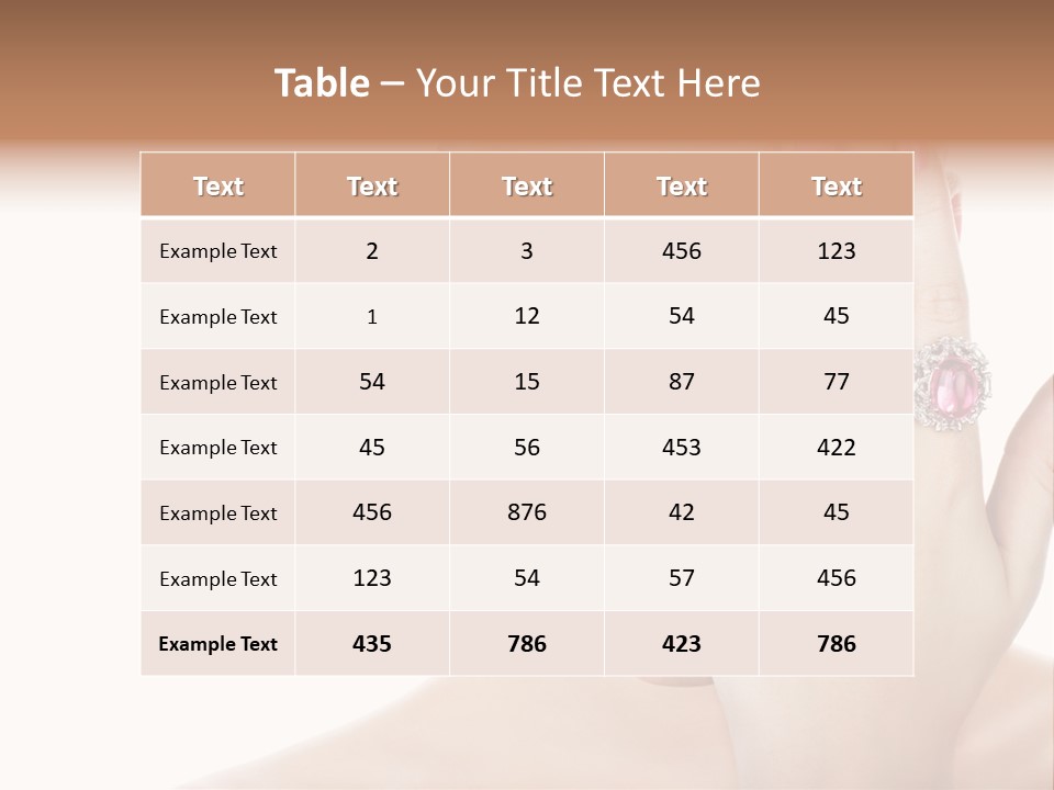 Silver Girl Horizontal PowerPoint Template