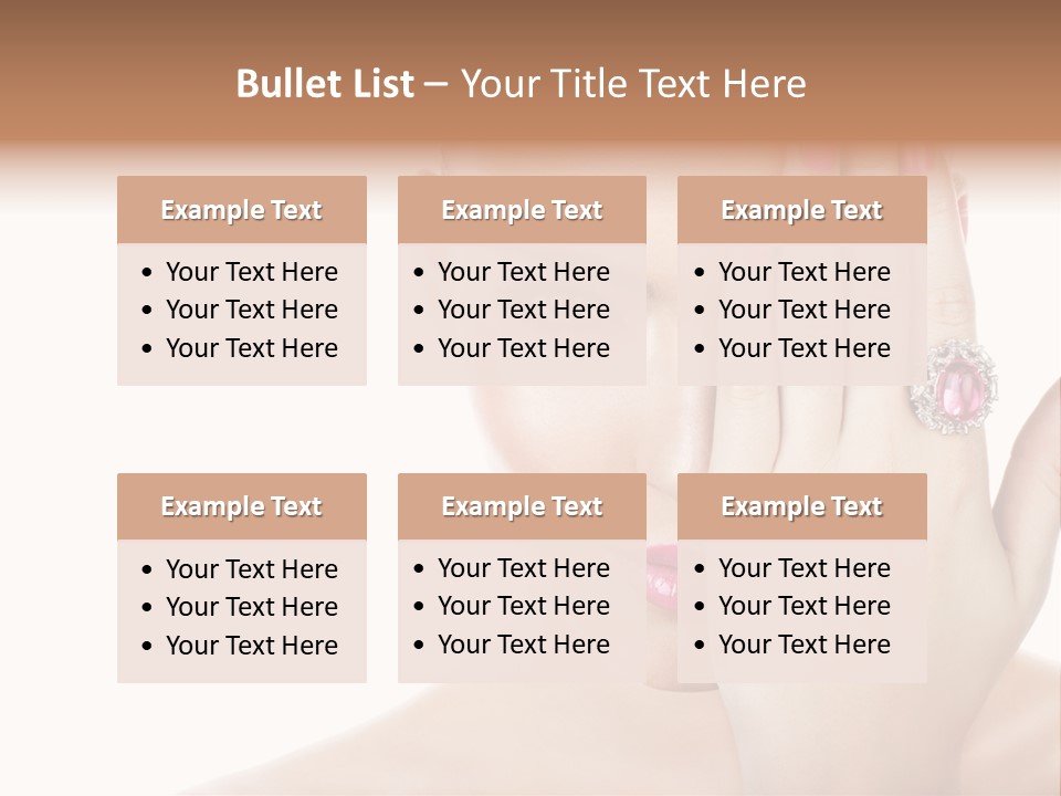 Silver Girl Horizontal PowerPoint Template