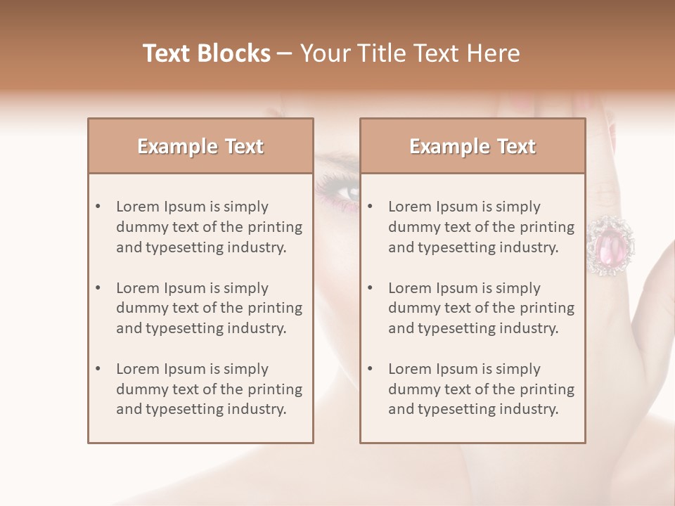 Silver Girl Horizontal PowerPoint Template