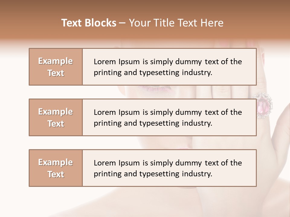 Silver Girl Horizontal PowerPoint Template