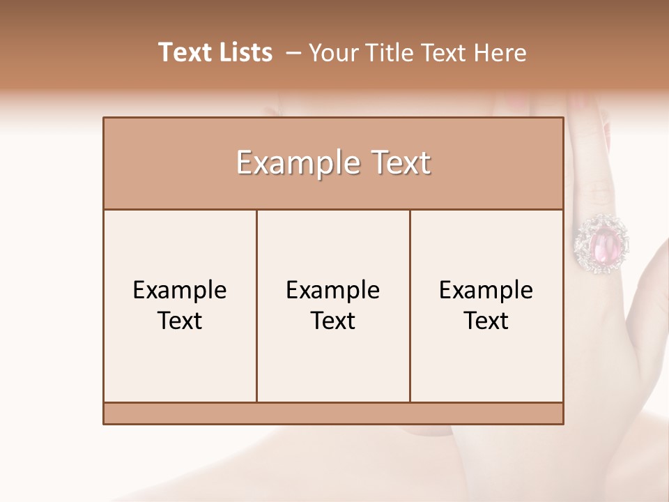 Silver Girl Horizontal PowerPoint Template