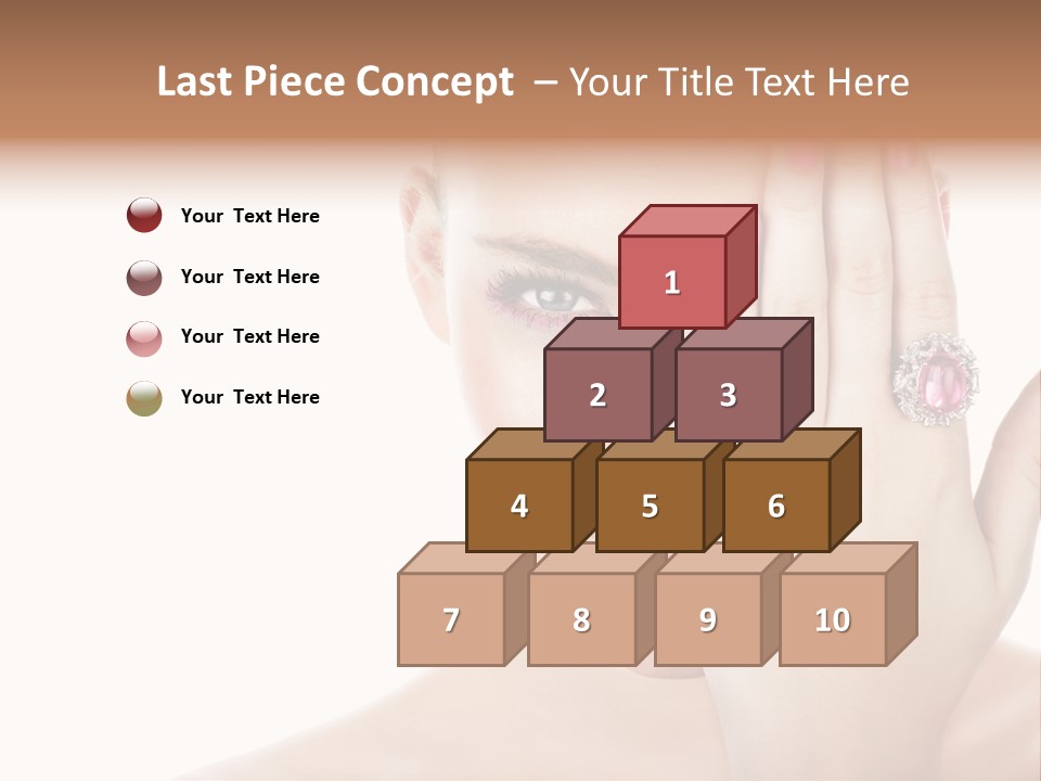 Silver Girl Horizontal PowerPoint Template