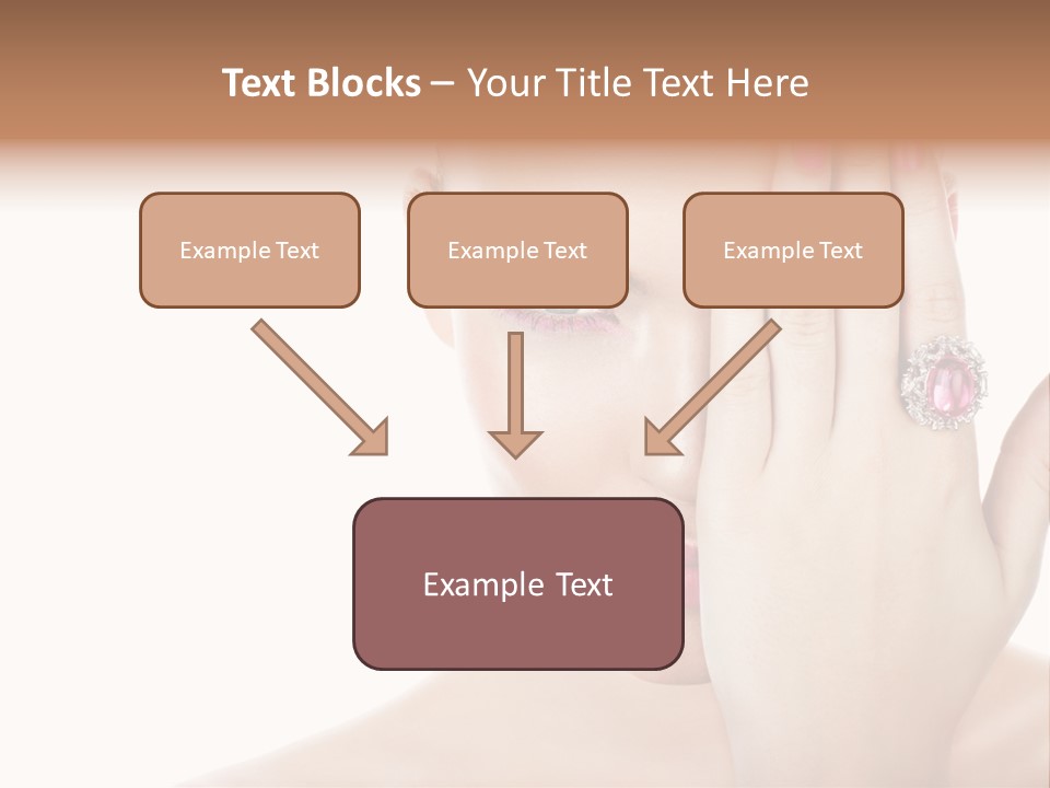 Silver Girl Horizontal PowerPoint Template