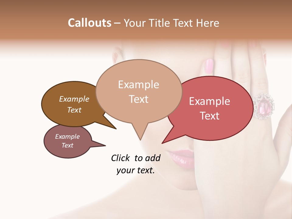 Silver Girl Horizontal PowerPoint Template