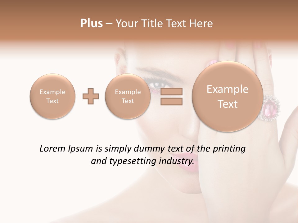 Silver Girl Horizontal PowerPoint Template