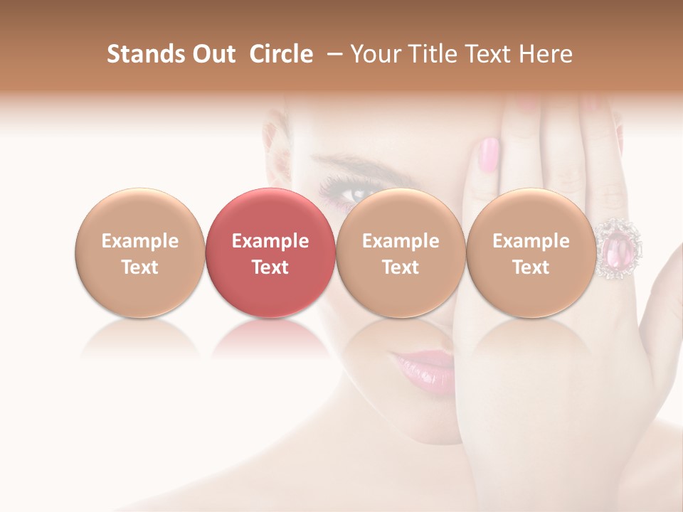 Silver Girl Horizontal PowerPoint Template