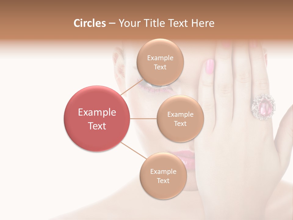 Silver Girl Horizontal PowerPoint Template