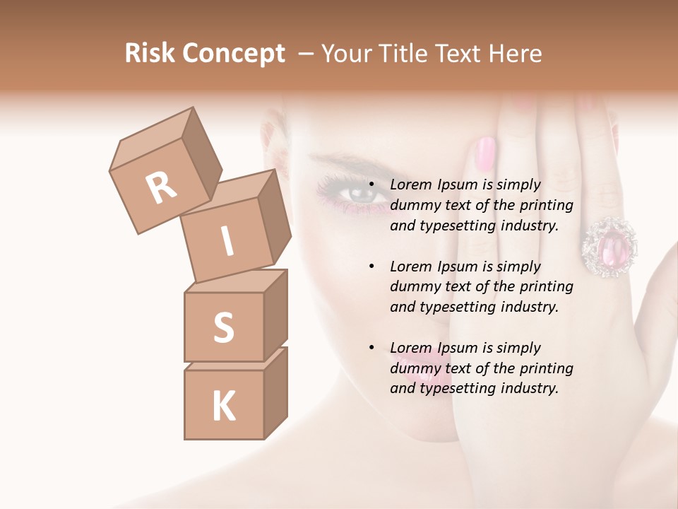 Silver Girl Horizontal PowerPoint Template