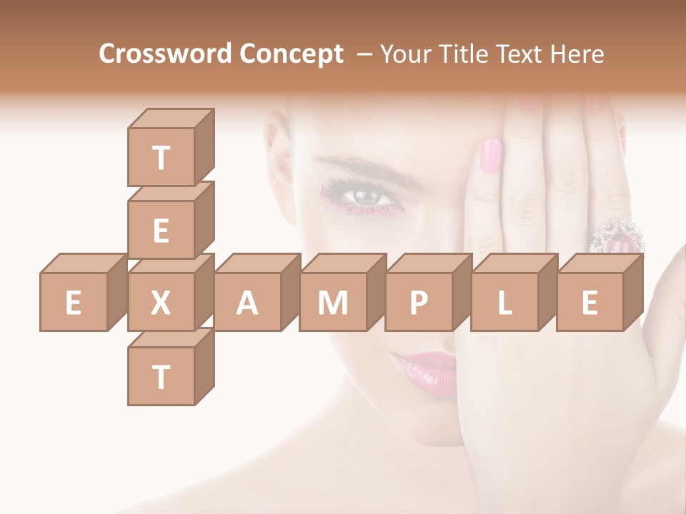 Silver Girl Horizontal PowerPoint Template