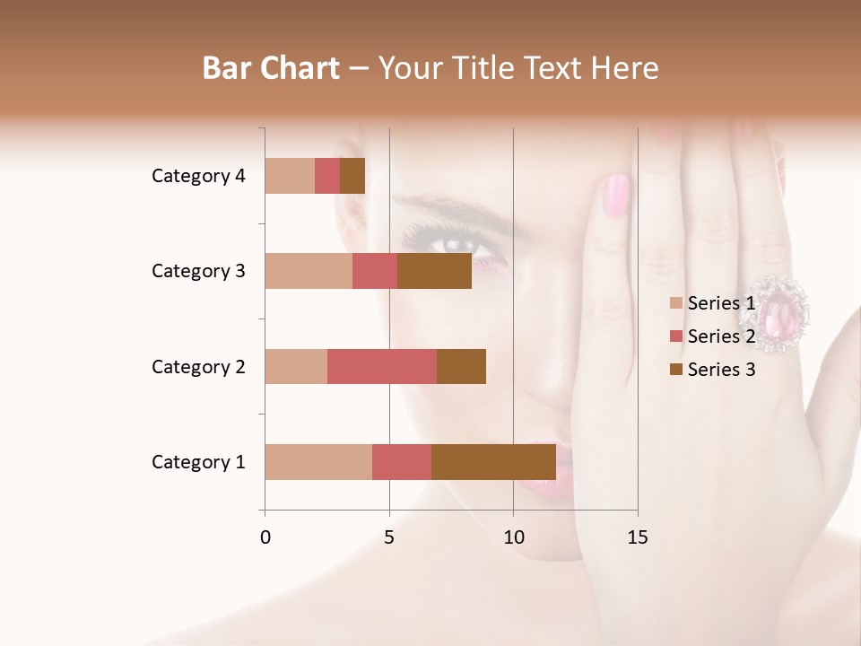 Silver Girl Horizontal PowerPoint Template