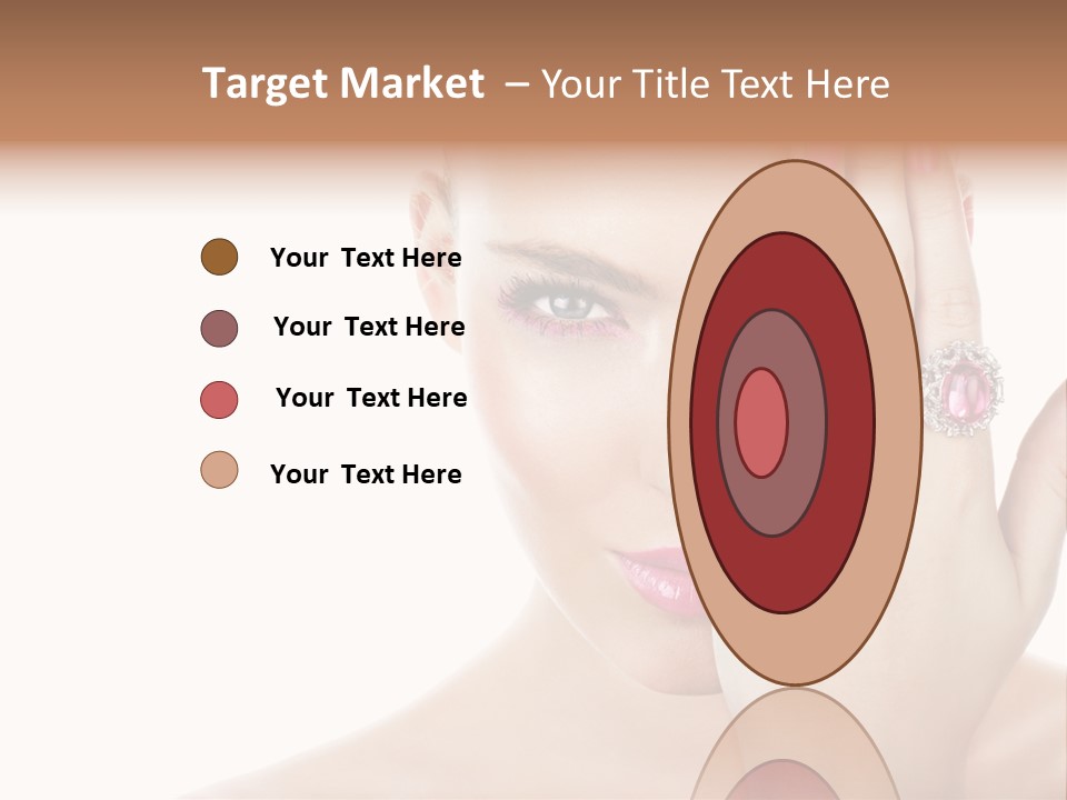 Silver Girl Horizontal PowerPoint Template