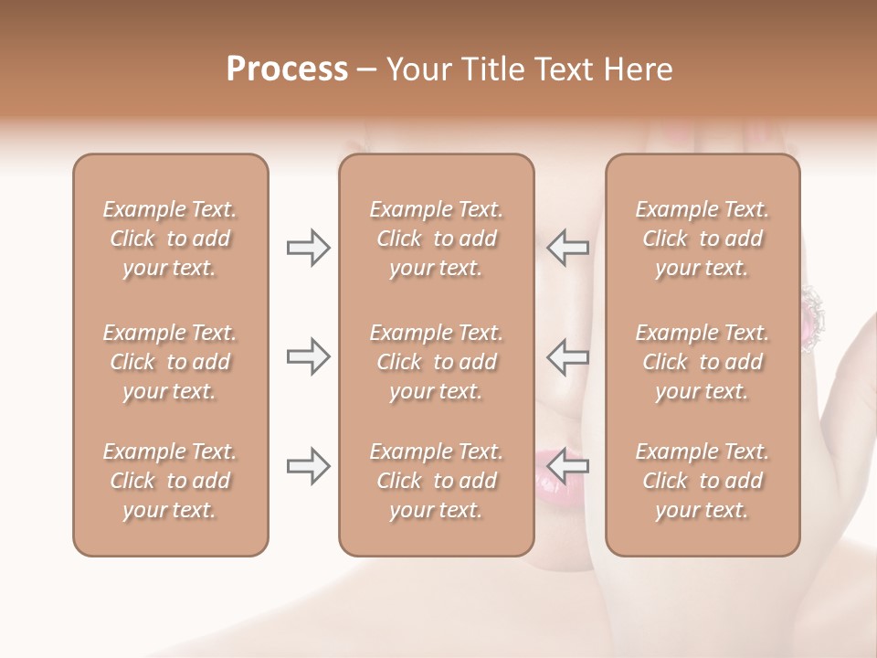 Silver Girl Horizontal PowerPoint Template