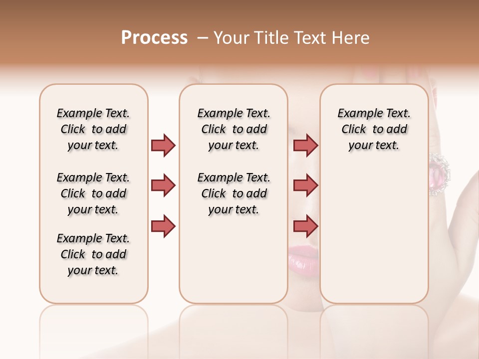 Silver Girl Horizontal PowerPoint Template