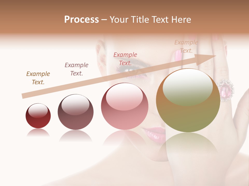 Silver Girl Horizontal PowerPoint Template