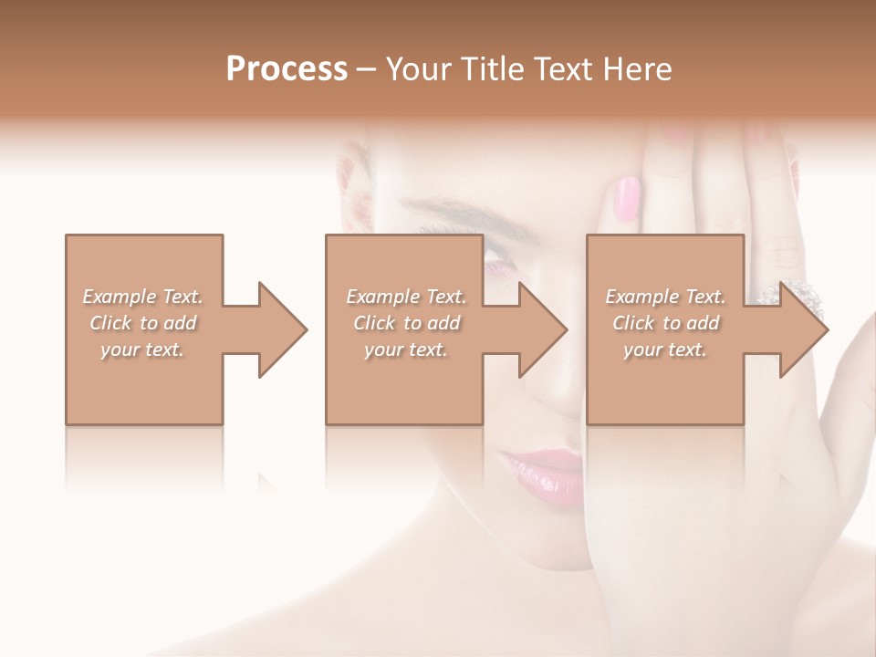 Silver Girl Horizontal PowerPoint Template