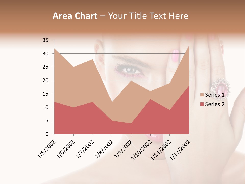 Silver Girl Horizontal PowerPoint Template