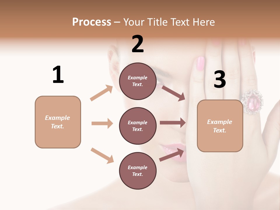 Silver Girl Horizontal PowerPoint Template