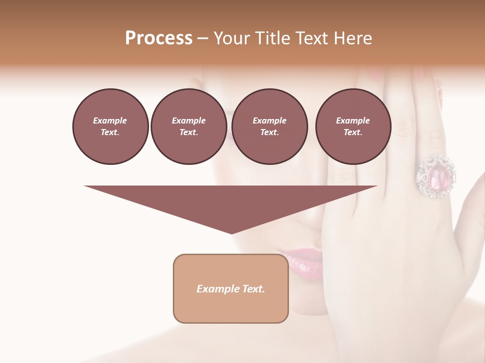 Silver Girl Horizontal PowerPoint Template