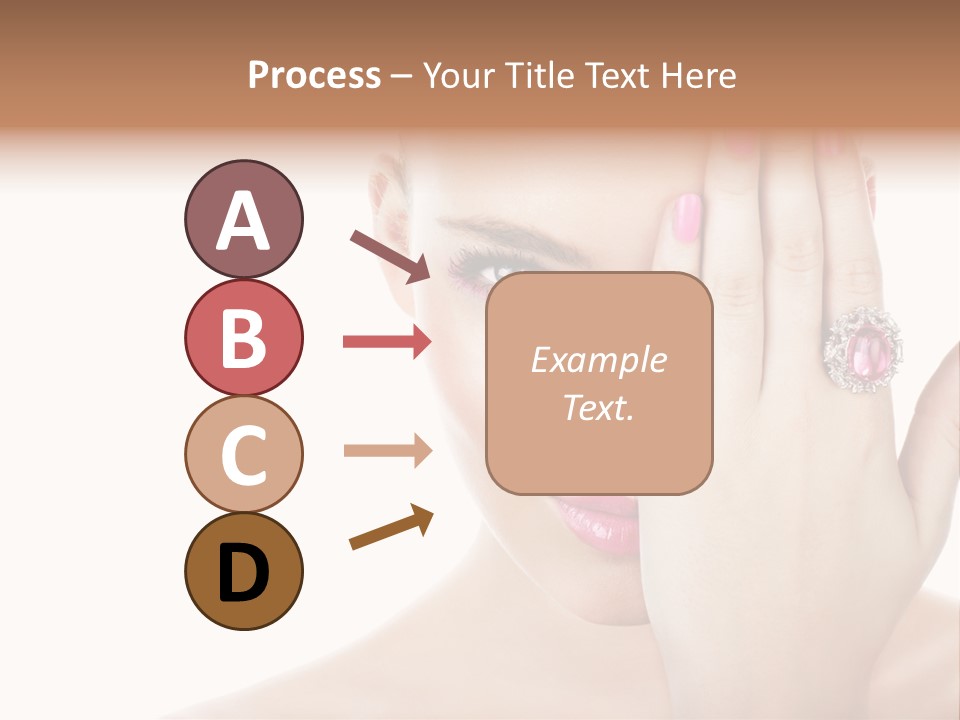 Silver Girl Horizontal PowerPoint Template