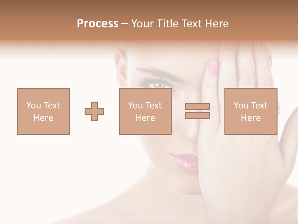 Silver Girl Horizontal PowerPoint Template