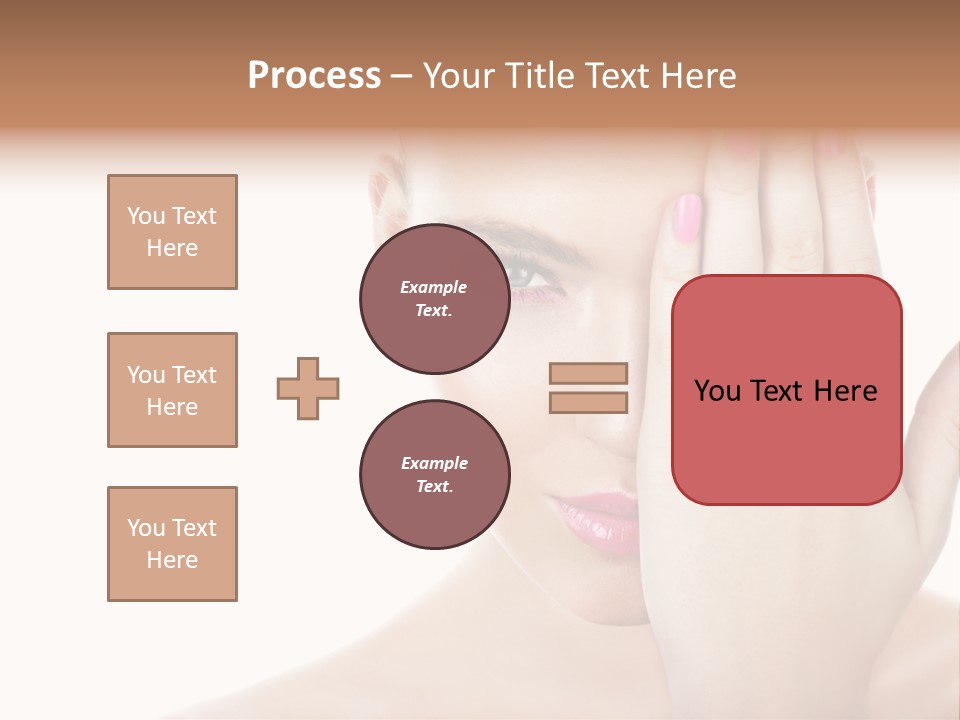 Silver Girl Horizontal PowerPoint Template