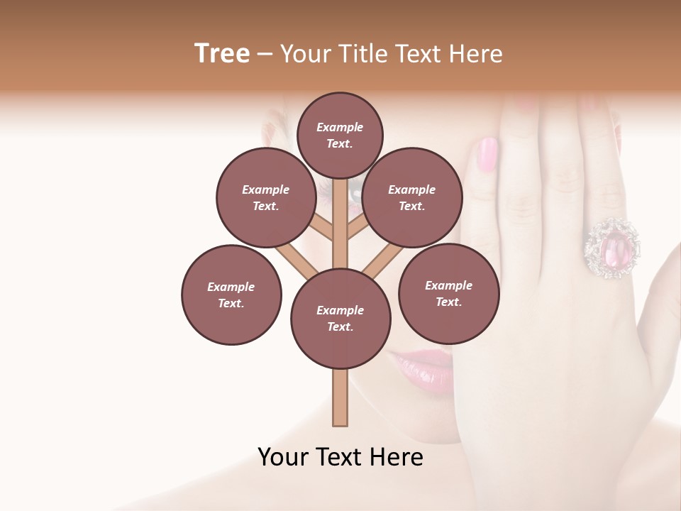 Silver Girl Horizontal PowerPoint Template