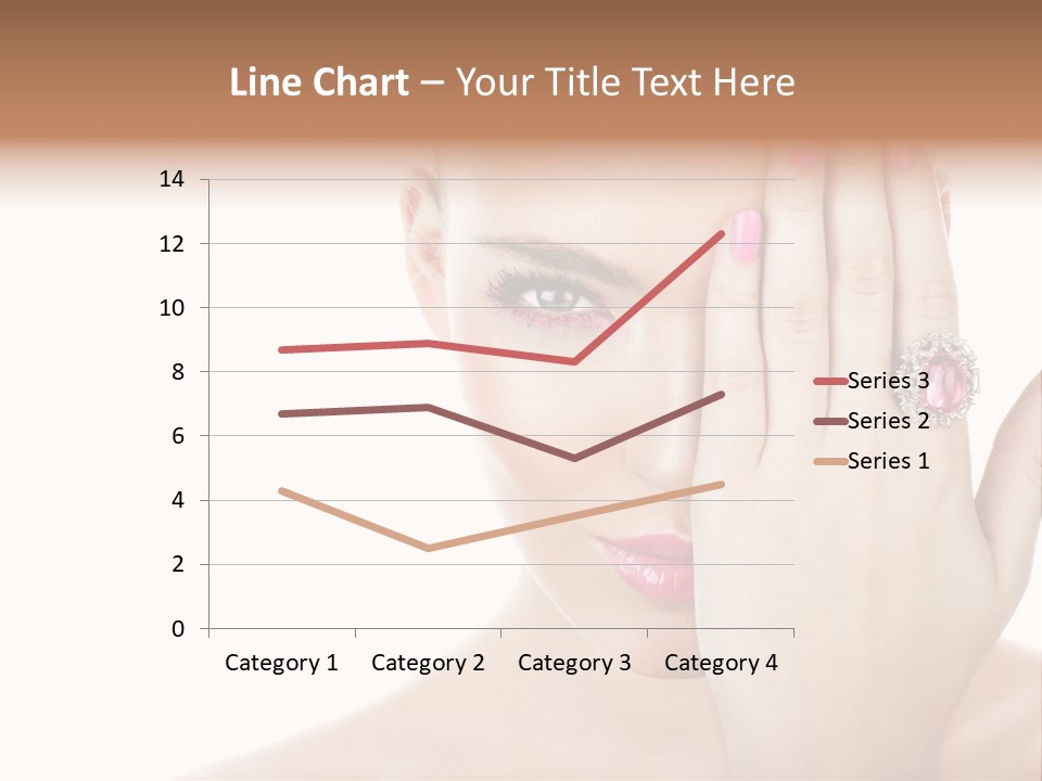 Silver Girl Horizontal PowerPoint Template