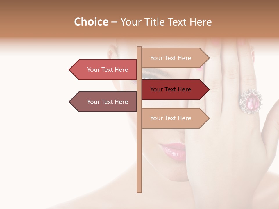 Silver Girl Horizontal PowerPoint Template