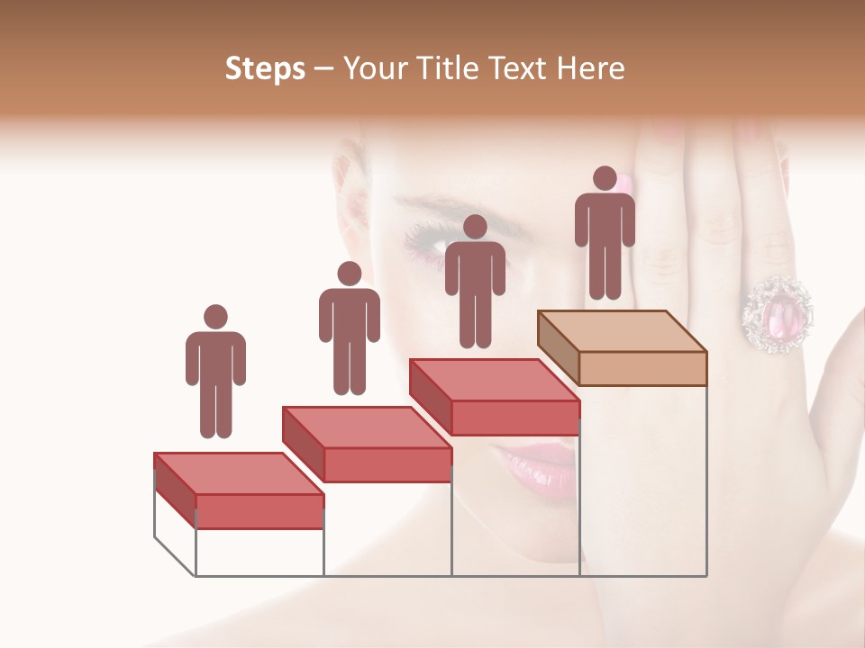 Silver Girl Horizontal PowerPoint Template
