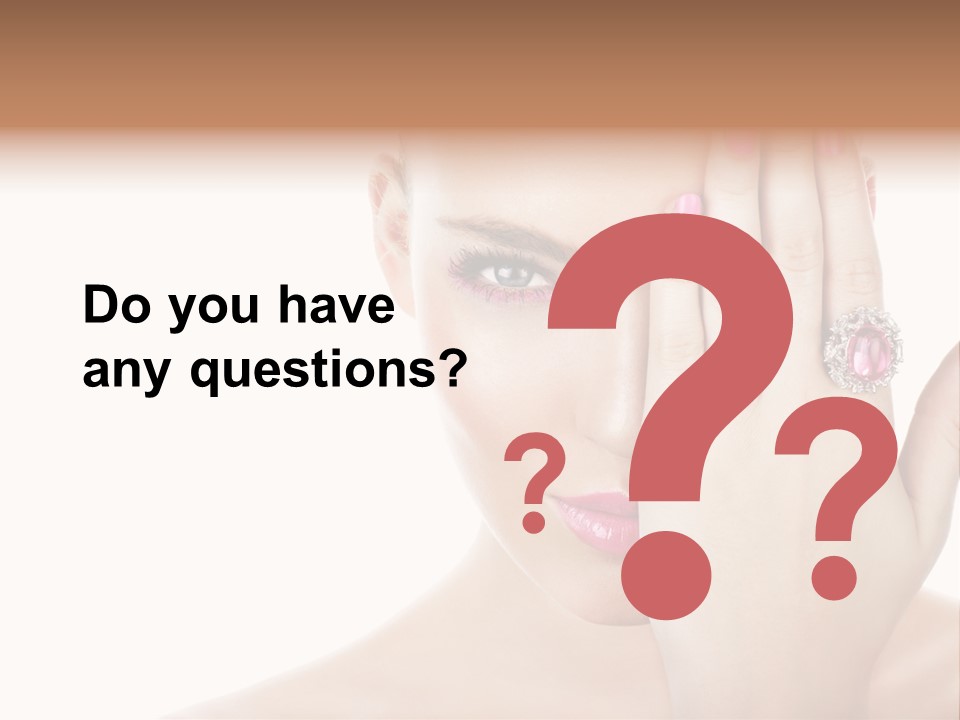 Silver Girl Horizontal PowerPoint Template