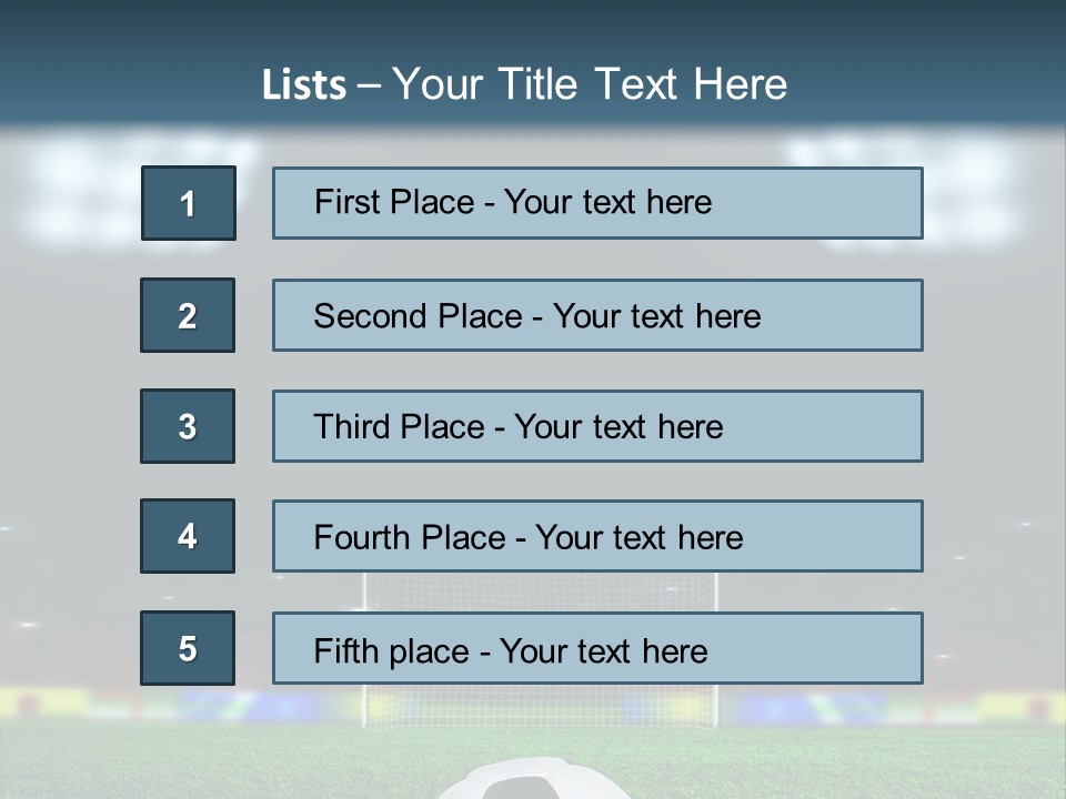 Competition Win Fan PowerPoint Template