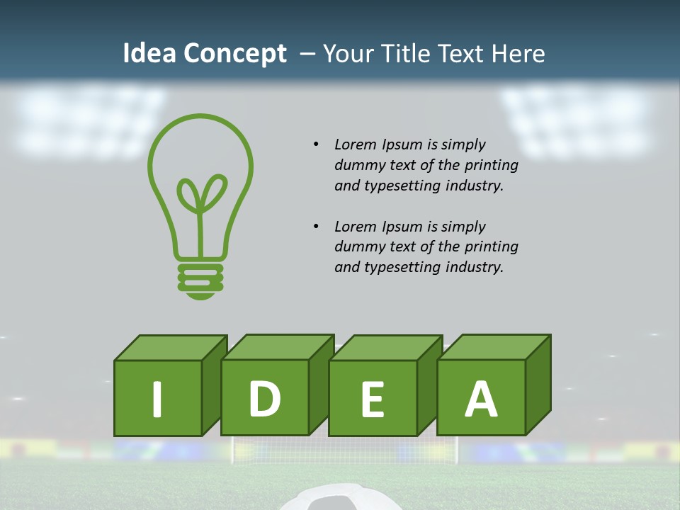 Competition Win Fan PowerPoint Template