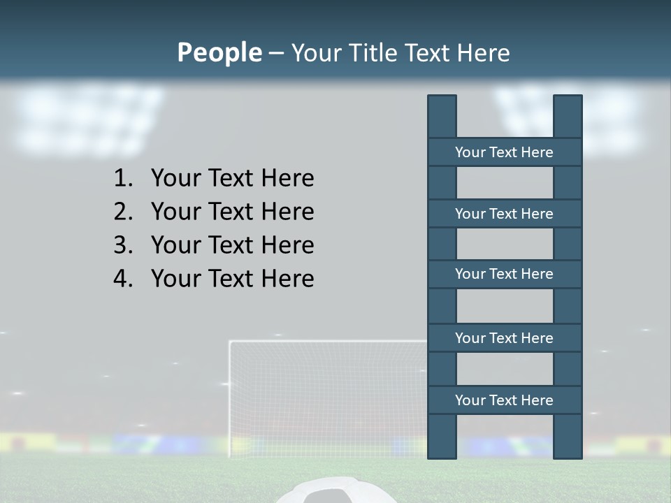 Competition Win Fan PowerPoint Template